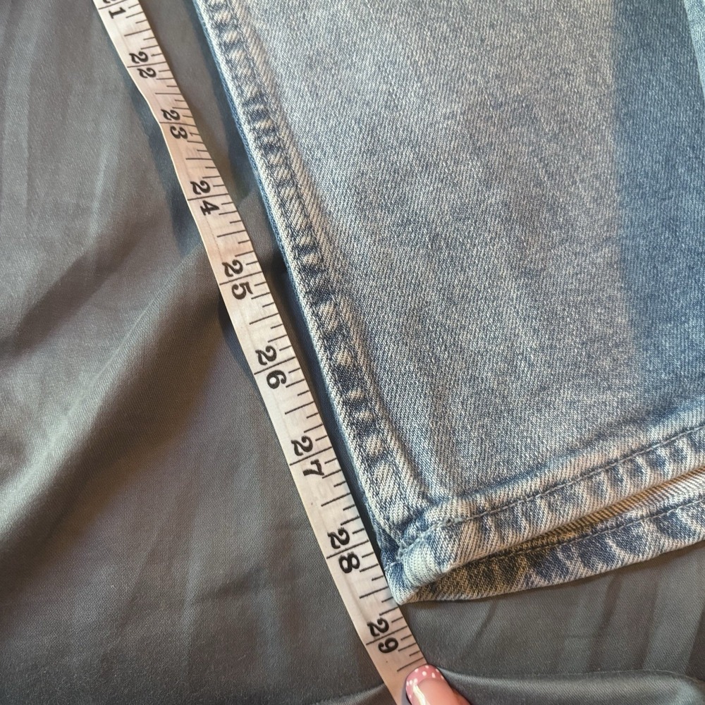 NWOT Mother The Bookie Flood Size 26 Denim Wide Leg Flared Light Wash Blue High - Picture 7 of 9
